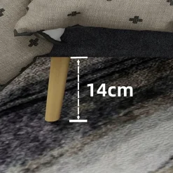 Okwish Lit Double 160x200 cm, Lit Adulte avec Tête de Lit Douce et Cadre Bas, Velours et Métal, Gris, sans Matelas