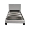 Weber Industries Lit DUBLIN 90x190 + 1 sommier / Gris clair