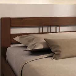 Idimex Lit en bois THEO 100 x 200 cm - Coloris châtaignier Discount