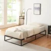 [En.Casa] Lit en métal Trerunta acier 90 x 200 cm noir en.casa Best