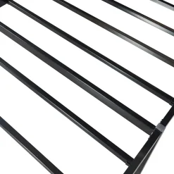 [En.Casa] Lit en métal Vaardö acier 90 x 200 cm noir en.casa