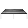 [En.Casa] Lit en métal Vaardö acier 160 x 200 cm noir en.casa Clearance