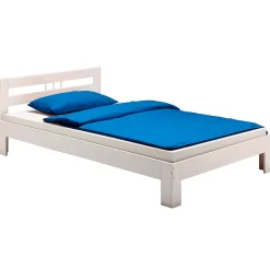 Idimex Lit en pin THEO, 90 x 190 cm, lasuré blanc Online