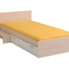 Enfant Vente-unique Lit enfant 90 x 190 cm avec 1 tiroir - Coloris : Naturel et blanc - IPLIA