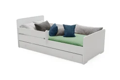 Htmeubles Lit enfant Aksel avec tiroir - sommier et matelas inclus - 140 cm x 70 cm
