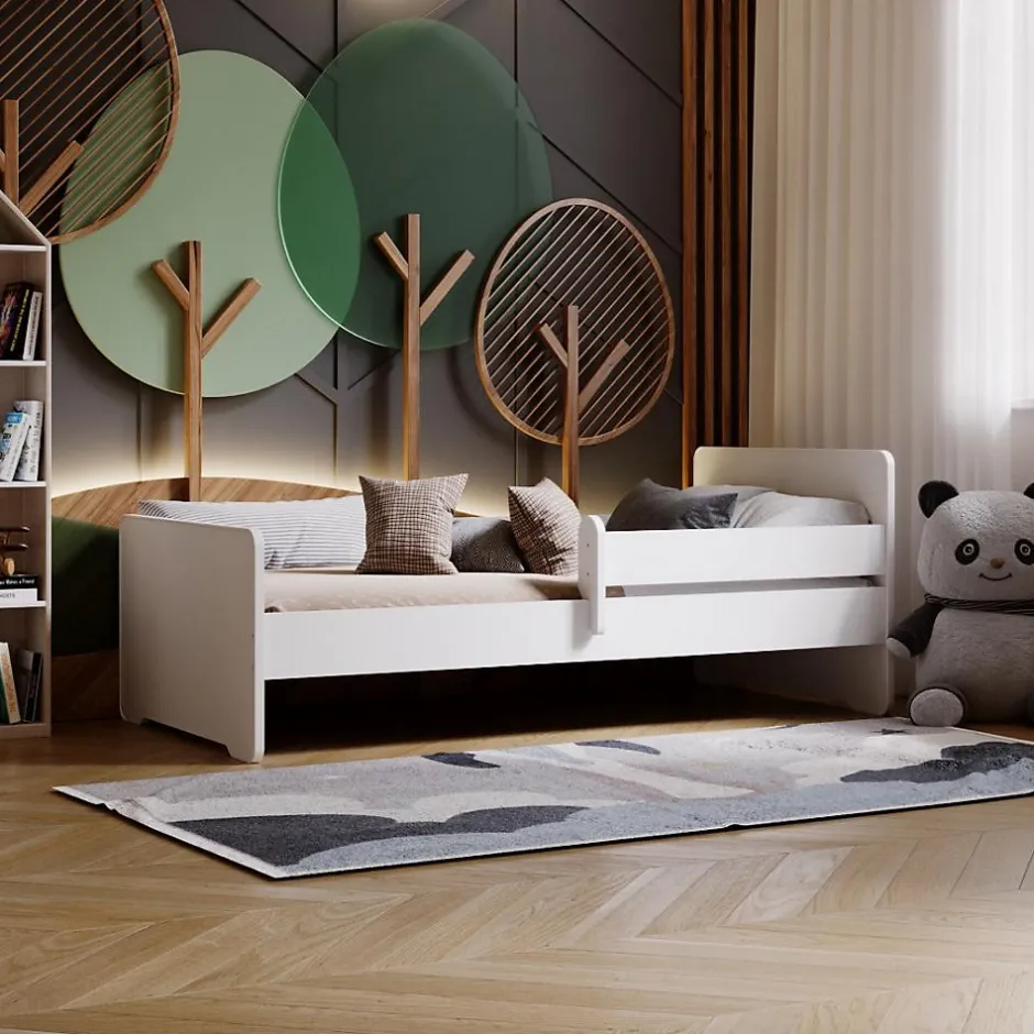 Htmeubles Lit enfant Aksil avec sommier et matelas - 160 cm x 80 cm