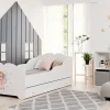 Kobi Lit enfant ANNA avec tiroir 160x80 Fille avec ailes Hot