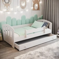 Kobi Lit enfant Felix 160x80 avec tiroir blanc Clearance
