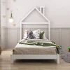 Idimex Lit enfant LIZ 90 x 190 cm en pin massif - Blanc