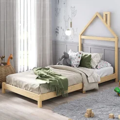 Enfant Idimex Lit enfant LIZ 90 x 190 cm en pin massif - Coloris naturel