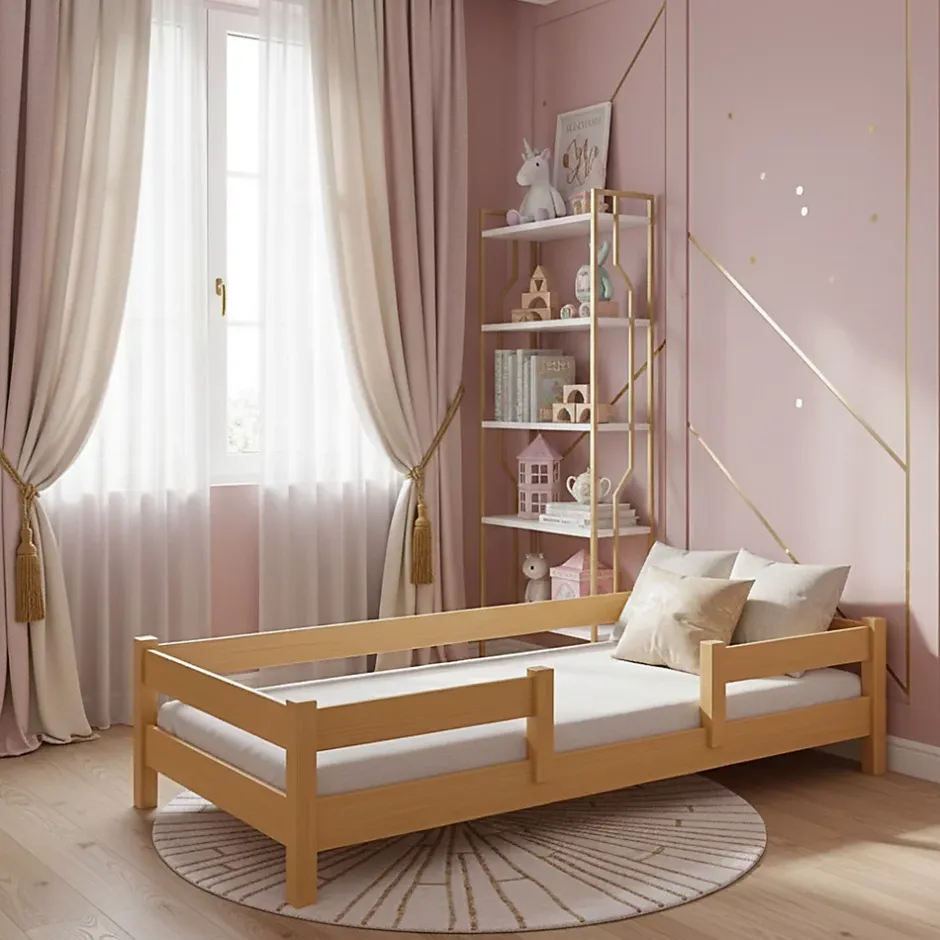 Kobi Lit enfant Lofto 160x80 avec barreaux - bois naturel Online