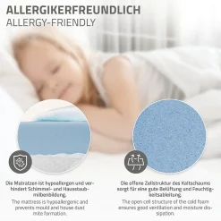 Enfant Ml-Design Lit enfant 80x160cm avec matelas H10cm blanc en bois but de foot et sommier à lattes