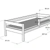 Kobi Lit enfant Primo 200x90 avec barreaux Outlet