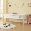 Enfant [En.Casa] Lit enfant Siikalatva bois de pin 90 x 200 cm blanc en.casa