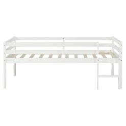 Enfant [En.Casa] Lit enfant Siikalatva bois de pin 90 x 200 cm blanc en.casa