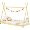 Enfant Idimex Lit enfant tipi ELIN, 90 x 190 cm en pin massif vernis naturel