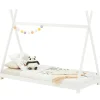 Enfant Idimex Lit enfant tipi ELIN, 90 x 190 cm en pin massif lasuré blanc
