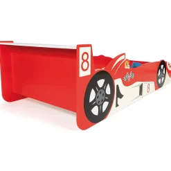 IDMarket Lit enfant voiture formule 1 TEDDI 70 x 140 CM rouge Discount