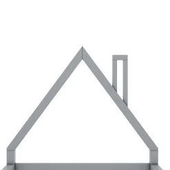 Enfant Okwish Lit enfant 90x200 cm - Lit Simple Cabane avec Structure en Pin Massif et MDF, design Classique et Solide, Sans Matelas, Gris
