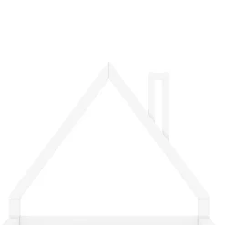 Okwish Lit enfant 90x200 cm - Lit Simple en Pin Massif et MDF, Structure Solide avec 7 Lattes, Sans Matelas, Blanche Outlet
