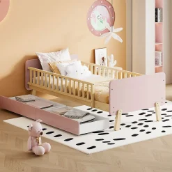 Blackcolors Lit Enfant 90X190Cm Bois Rose Clearance