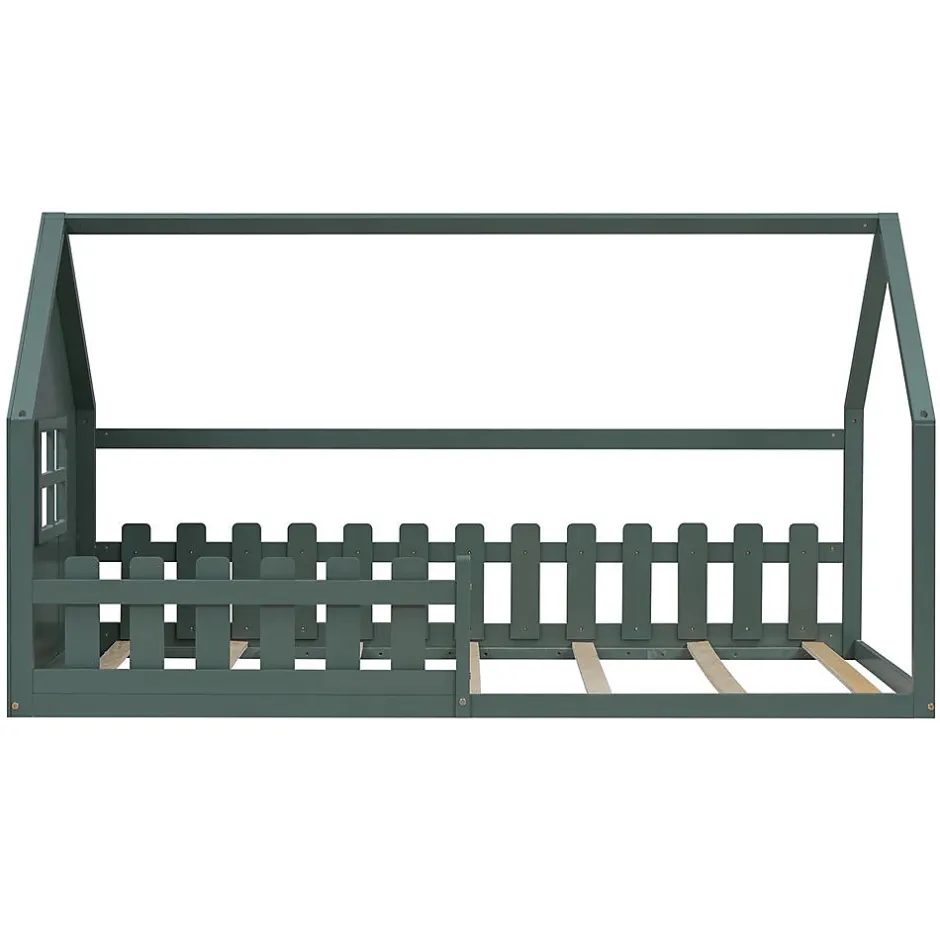 Blackcolors Lit Enfant 90x200cm Rebord Maison Vert Sale