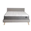 Weber Industries Lit FJORD 140x190 tissu + 1 sommier + 1 matelas CARLTON / Gris Clair