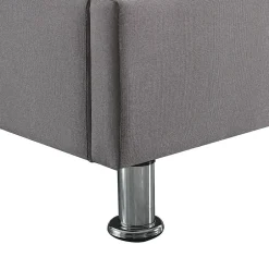 Idimex Lit futon simple NIZZA, 120 x 190 cm, avec sommier, revêtement en tissu gris Online