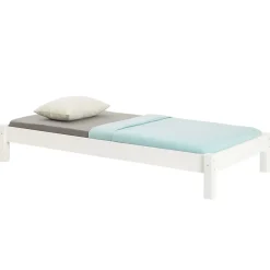 Idimex Lit futon TAIFUN, 90 x 190 cm, en pin massif lasuré blanc Online