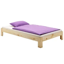 Idimex Lit futon THOMAS, en pin massif, 140 x 200 cm, vernis naturel Outlet