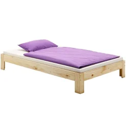 Idimex Lit futon THOMAS, en pin massif, 90 x 200 cm, vernis naturel Sale