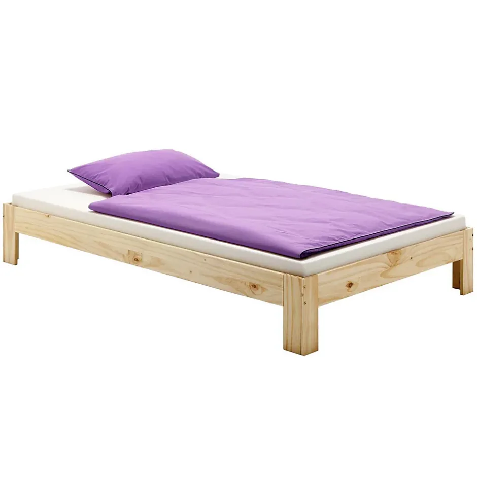 Idimex Lit futon THOMAS, en pin massif, 90 x 200 cm, vernis naturel Sale