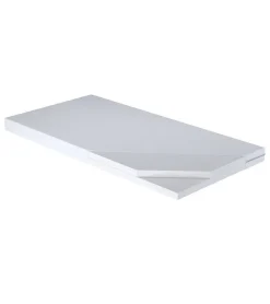 Htmeubles Lit gigogne blanc FIONA avec sommier et matelas - Fée rose - 2 x 160 cm x 80 cm