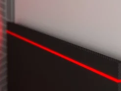 Vente-unique Lit gigogne gamer 90 x 200 et 90 x 190 cm - Avec bureau - LEDs - Anthracite et rouge + Matelas + Sommier - VOUANI Hot