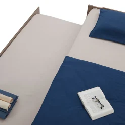 Idimex Lit gigogne LORENA en pin massif, 90 x 190 cm, lasuré taupe Discount