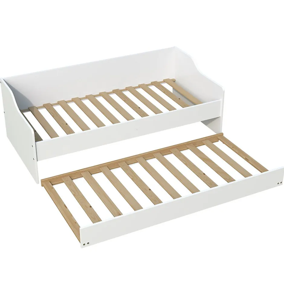 Weber Industries Lit gigogne SWEET 90x190 + 2 sommiers + 1 tiroir-lit / Blanc Clearance