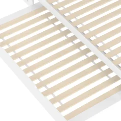 Okwish Lit Gigogne 140x200 cm - Daybed Multifonction avec Tête de Lit et Lit Tiroir - Sans Matelas - Bois Blanc Discount