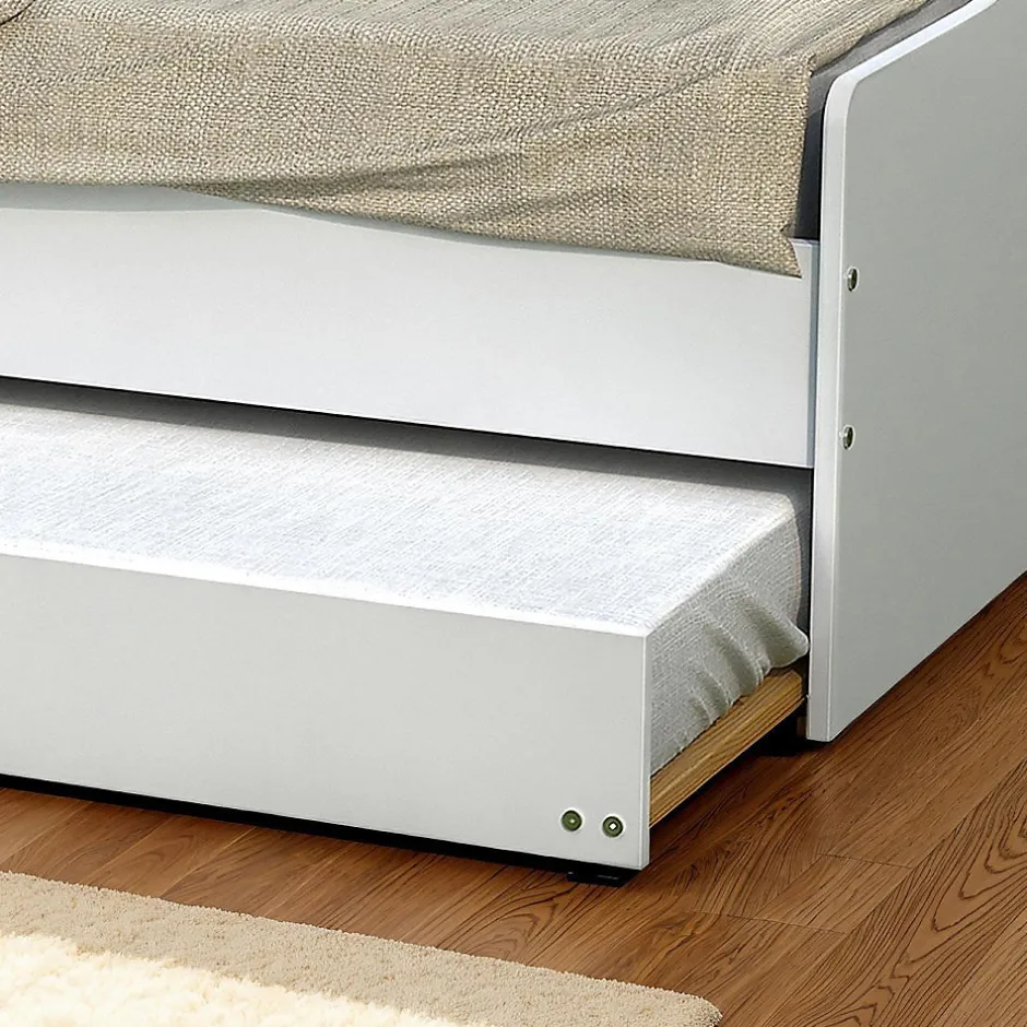 Bb Loisir Lit gigogne 90x190cm blanc SWITY Blanc inclus sommier et 1 tiroir lit Best