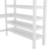 Fortuna lai Lit Haut 140x200cm, Bureau, Rangement, Échelle, Métal, Blanc Online