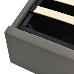 Blackcolors Lit Hydraulique 140X200Cm Led Sommier Gris