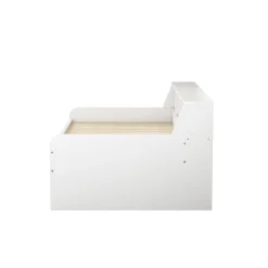 Enfant Fortuna lai Lit individuel 90x200cm, avec tiroirs, Blanc