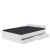 Weber Industries Lit KAPPA 140x190 cm + 2 tiroirs / Blanc