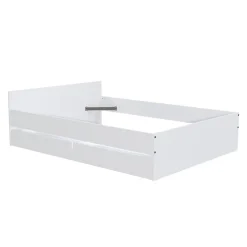 Weber Industries Lit KAPPA 140x190 cm + 2 tiroirs / Blanc