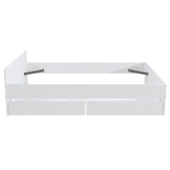 Weber Industries Lit KAPPA 140x190 cm + 2 tiroirs / Blanc