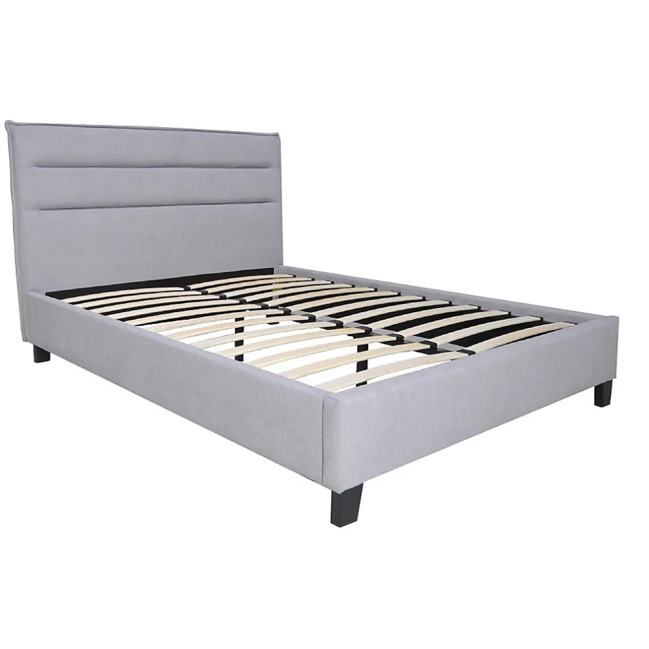 Weber Industries Lit LACANAU 140x190 + sommier / Gris clair