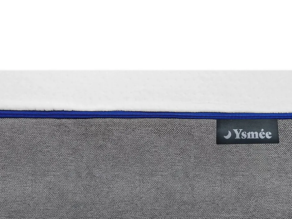 Vente-unique Lit électrique de relaxation tout plots + matelas mémoire de forme - 2 x 80 x 200 cm - Blanc - HESIODE III de YSMÉE Best