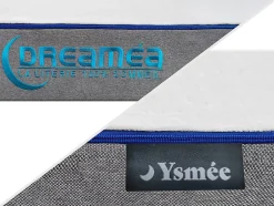 Vente-unique Lit électrique de relaxation tout plots + matelas mémoire de forme - 2 x 80 x 200 cm - Noir - HESIODE III de YSMÉE