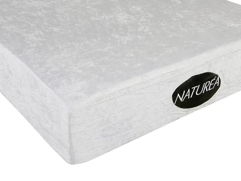 Vente-unique Lit électrique de relaxation tout plots + matelas mémoire de forme et bambou - 2 x 90 x 200 cm - Chêne - LYSIS III de NATUREA Discount