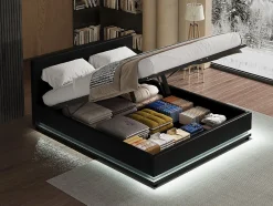 Habitat Et Jardin Lit LED avec coffre