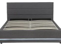 Habitat Et Jardin Lit LED avec coffre "Anastasia" 180 x 200 Gris foncé Discount